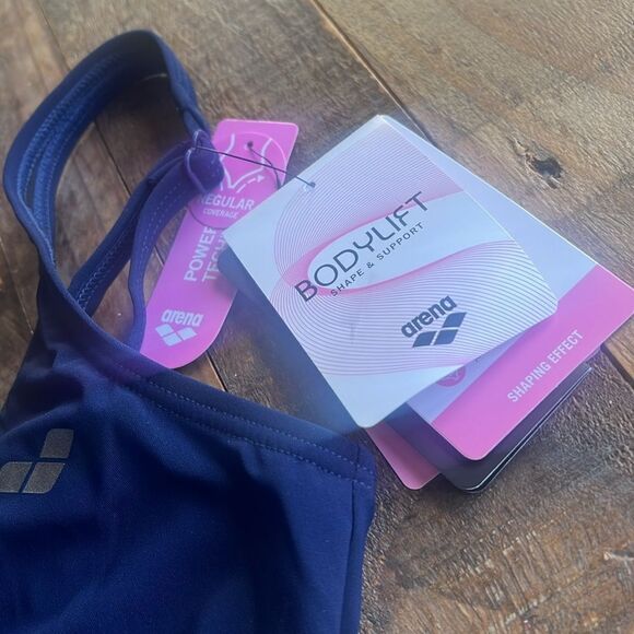 NWT ARENA Women's Vera Wing Back One Piece Bodylift Swimsuit size 34 - Picture 2 of 5